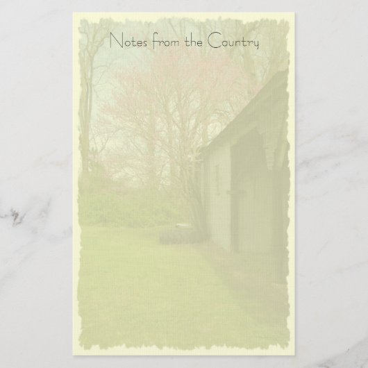 古い納屋の文房具 便箋 (正面)