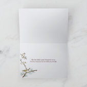 古い納屋の水彩シーズンの挨拶 シーズンカード (内部)