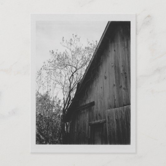 古い納屋の郵便はがき ポストカード (正面)