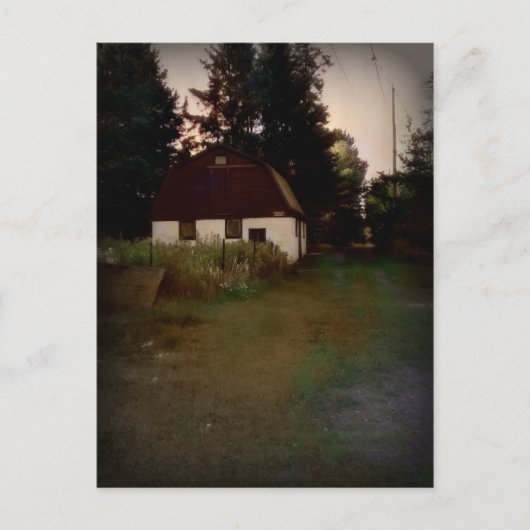 古い納屋はがき ポストカード (正面)