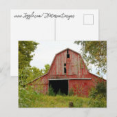 古い納屋はがき ポストカード (正面/裏面)