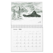 古い納屋はカレンダーをスケッチします カレンダー (1月 2026)