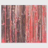 古い納屋擦り切れたやアンティークの木の柵 ラッピングペーパー (フラット)