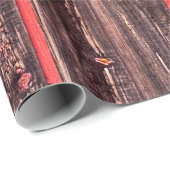 古い納屋擦り切れたやアンティークの木の柵 ラッピングペーパー (ロールコーナー)