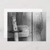 古い納屋4のドア ポストカード (正面/裏面)