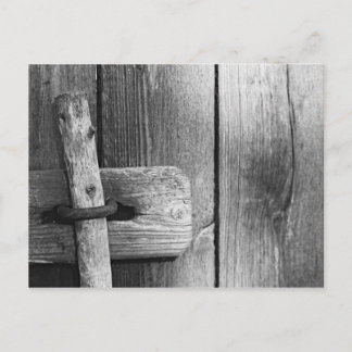 古い納屋4のドア ポストカード