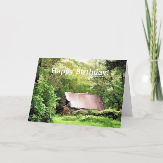 古い納屋 カード (正面)