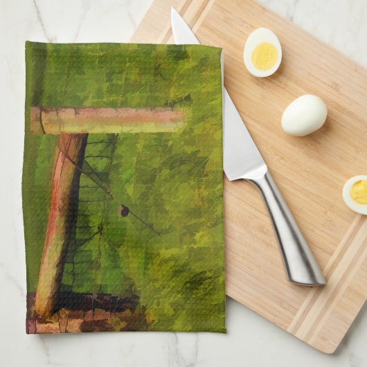 古い納屋 キッチンタオル (四つ折り)