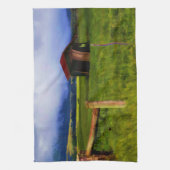 古い納屋 キッチンタオル (縦)