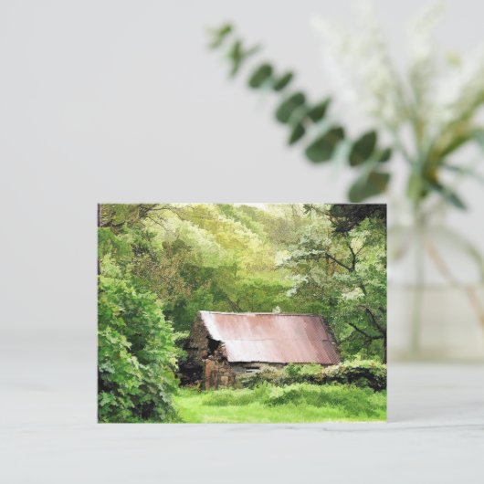 古い納屋 ポストカード (スタンド正面)