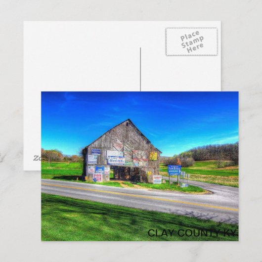 古い納屋 ポストカード (正面/裏面)