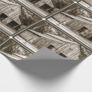 古い納屋 ラッピングペーパー