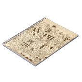 古い紙で手描きのロンドン ノートブック (左側)