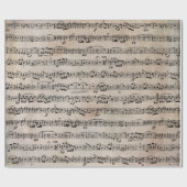 古い紙の楽譜 ラッピングペーパー (フラット)