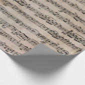 古い紙の楽譜 ラッピングペーパー (角)