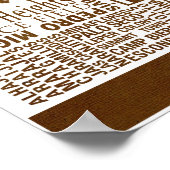 古い紙のPCZ位置縁ど/ ポスター (角)