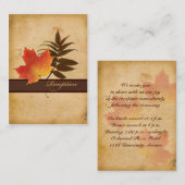古い紙エンクロージャカードの紅葉 エンクロージャーカード (正面/裏面)