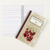 古い紙コンポパーソナライズされたンプ ノートブック (内側)