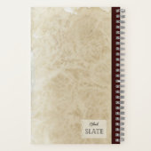 古い紙コンポパーソナライズされたンプ ノートブック (裏面)