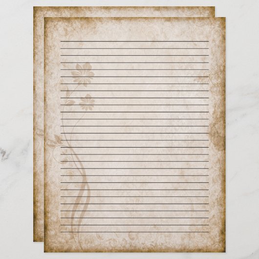 古い紙文字 (正面/裏面)