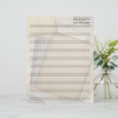 古い紙空白のシート音楽10ステーブ (スタンド正面)