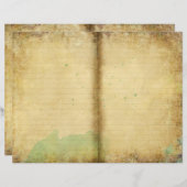 古い紙自然アートジャーナルページ (正面/裏面)