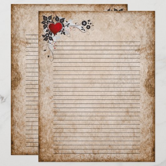 古い紙 (正面/裏面)