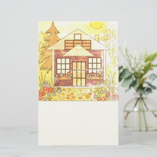 古い紙 便箋 (スタンド正面)