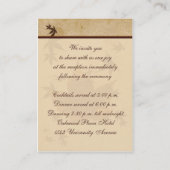 古い紙IIエンクロージャカードの紅葉 エンクロージャーカード (裏面)