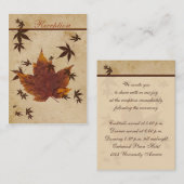 古い紙IIエンクロージャカードの紅葉 エンクロージャーカード (正面/裏面)