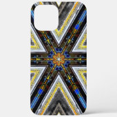 古い素朴なフレーム三角形の黄色のコーナーt Case-Mate iPhoneケース (裏面)