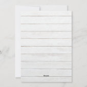 古い素朴な木の赤い車クリスマスカード シーズンカード (裏面)