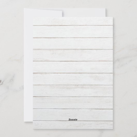 古い素朴な木の赤い車クリスマスカード シーズンカード (裏面)