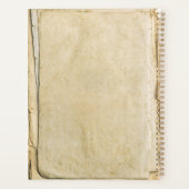 古い素朴な紙日誌カレンダープランナー プランナー手帳 (裏面)