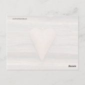 古い素朴ハートオンログキャビンウッド ポストカード (裏面)