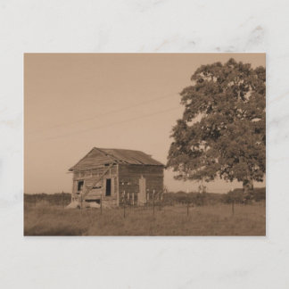 古い素朴倉庫 ポストカード
