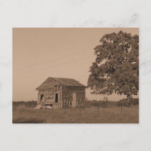 古い素朴倉庫 ポストカード (正面)