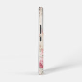 古い素朴木材のコテージスタイルバラと名前 SAMSUNG GALAXYケース (右側面)