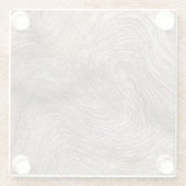 古い素朴木材、テクスチャ付きの背景 ガラスコースター (裏面)