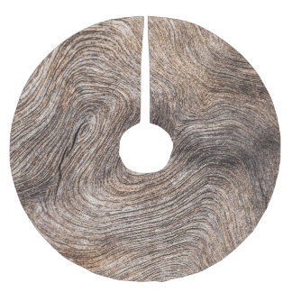 古い素朴木材、テクスチャ付きの背景 ブラッシュドポリエステルツリースカート