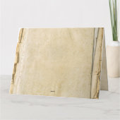 古い素朴紙日付カードを保存 カード (裏面)