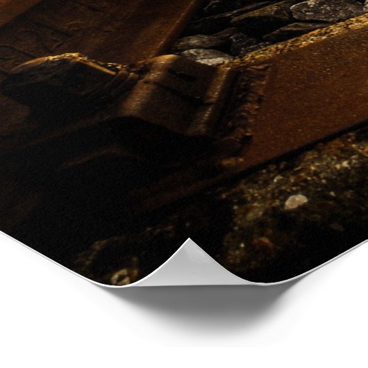 古い素朴線路 ポスター (角)