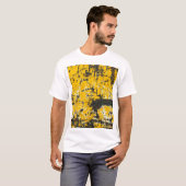 古い素朴鋼、テクスチャの背景。 Tシャツ (正面フル)