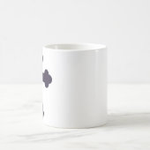 古い紫色のキリスト教の十字架 コーヒーマグカップ (中央)