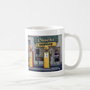 古い給油所 コーヒーマグカップ
