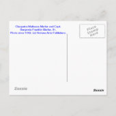 古い絵はがき~ヴィンテージ~1942年キャプテン&奥様 ポストカード (裏面)