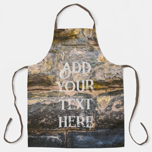 古い絵を描レンガ壁 エプロン (正面)