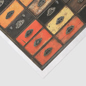 古い絵を描引き出し式ウッドパネルAT5デコページ 薄葉紙 (詳細)