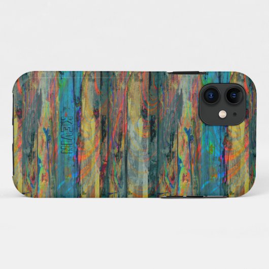 古い絵を描木板 Case-Mate iPhoneケース (裏面(横))