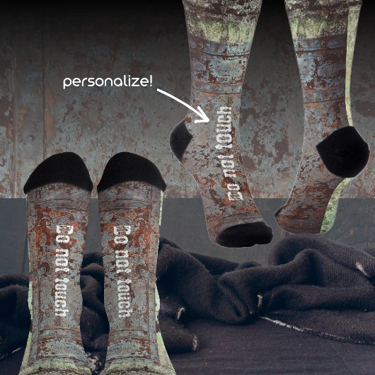 古い絵を描錆び戸 ソックス